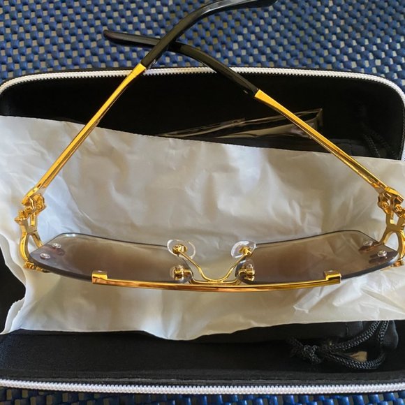Exquisite & Fashionable Refined Leopard Women\'s Gold/Brown Sunglasses Set main image 5